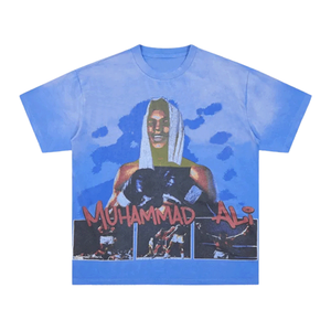 เสื้อยืดโอเวอร์ไซส์ผ้าฝ้าย 100% หนานุ่ม ขายดี พิมพ์ลายตามสั่ง สตรีทแวร์ผู้ชาย กันยับ - Product Image 2