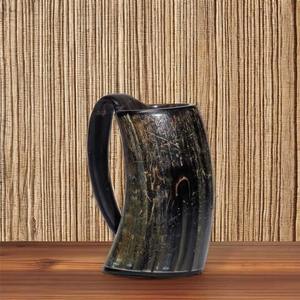 Meilleure qualité eau naturelle corne de buffle chope polie Style Animal Viking sculpture tasse pour bière décoration qualité artisanat - Product Image 4