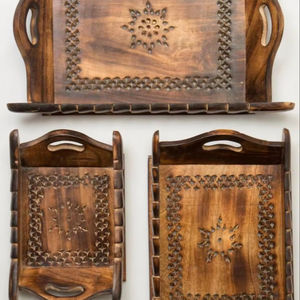 Bandeja de Servicio Decorativa de Resina de Lujo Tradebyd, Estilo Art Deco, Calidad Premium para Té, Café, Desayuno, Comedor, Hotel y Hogar - Product Image 1