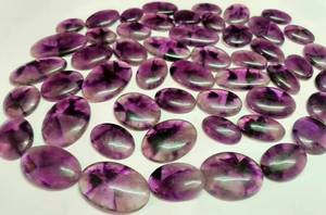 Natural Purple <b>Amethyst</b> Cabochon Polished Unique Loose Gemstones with Color Play for Jewelry - Product Image 4