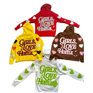 เสื้อฮู้ดแฟชั่นผู้ชายสไตล์ฮิปฮอป ลายการ์ตูนตะวันตก ผ้าโพลีเอสเตอร์/คอตตอน/ขนแกะ สำหรับฤดูหนาว - Product Image 1