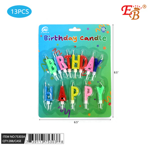 8.5 \ "buon compleanno candela per la decorazione di torte 288 pz/Cs - Product Image 1