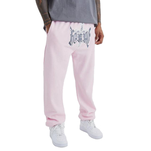 Pantalon de survêtement baggy surdimensionné 100% coton sur mesure pour hommes sérigraphie Street Wear décontracté homme imprimé survêtement pantalon de survêtement - Product Image 1