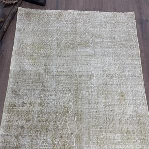 พรมวินเทจตุรกีขนาด 3.2x6 ฟุต, พรมตกแต่ง, พรมขนสัตว์สีขาว - Product Image 4