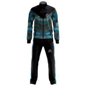 Survêtement d'entraînement pour hommes, sweat à capuche zippé à manches longues, vêtements de sport personnalisés pour hommes - Product Image 1