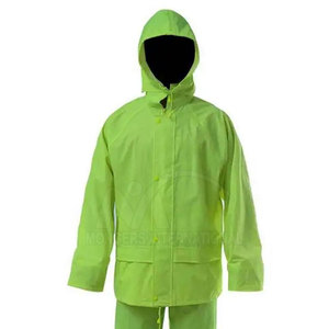 Combinaison de pluie confortable et respirante personnalisée avec fermeture à glissière imperméable sur la poitrine Impression du logo Option durable-Combinaisons - Product Image 3
