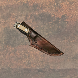 Gaine de couteau en cuir universelle de conception classique avec qualité d'exportation d'arbre en carbone pour les survivants de camping de chasseurs de chefs - Product Image 1