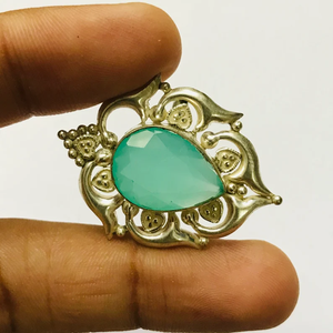 Anillo de ónix verde de diseño Vintage, ajuste de bisel de plata de ley 925, joyería de fiesta para mujer para compromiso de aniversario de boda - Product Image 4
