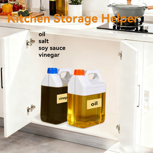 Bidon carré en plastique HDPE de 5 L avec couvercle à vis, pour huile d'olive, baril d'emballage liquide de qualité <span class=keywords><strong>alimentaire</strong></span> épaissi, vente en gros - Product Image 5