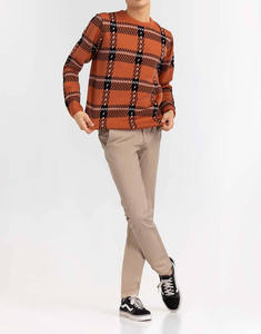 Vente en gros de chandail d'automne et de sublimation avec logo personnalisé pour l'hiver chandail décontracté de haute qualité à manches longues de couleur unie pour hommes - Product Image 2