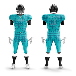 2025/26 ensembles de vêtements de sport en polyester personnalisés uniformes de football américain respirants prix compétitif court tailles plus vente chaude - Product Image 4