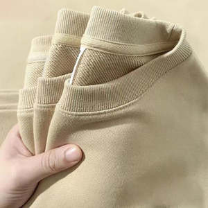 เสื้อมีฮู้ดเข้ารูปคอกลมผ้าคอตตอนแท้100% 330กรัมพร้อมผ้าไหมเสื้อสวมหัวขนาดพอดีตัวและโลโก้ตามสั่ง - Product Image 4