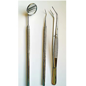 Juego de Instrumentos de Examen Dental de Acero Inoxidable, Manual, Reutilizable, de Alta Calidad y Duradero para Uso Profesional en Clínicas Dentales - Product Image 1