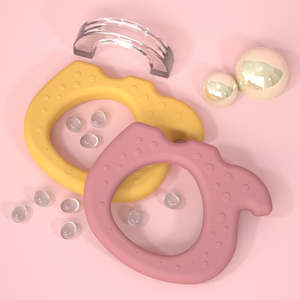 Jouet pour bébé en silicone multi-couleurs en forme d'éléphant, nouveau design 2026, sans BPA, de qualité alimentaire, anneau de dentition, jouet d'alimentation, articles pour bébé - Product Image 6