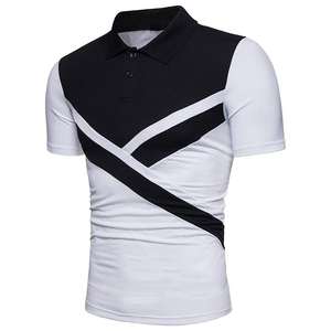 Verano de talla grande de manga corta de moda Casual solapa para Polos diseño en blanco EE. UU. Venta al por mayor nuevas camisetas de alta calidad para hombres - Product Image 5