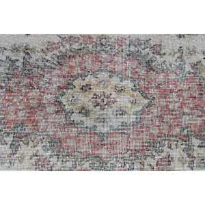 Tapis turc 3,8x7,2 pieds, tapis persan rouge en laine - Product Image 4