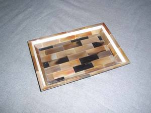 Elegante Bandeja Decorativa de Madera Personalizada para el Hogar, Bandeja de Servicio Elegante y Ecológica para Cada Ocasión, Hecha a Mano en India - Product Image 4