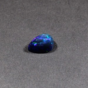 4.95Cts อัญมณีทรงหลังเบี้ยลูกแพร์14X9MM โอปอลสีดำธรรมชาติ1ชิ้นสำหรับทำเครื่องประดับ - Product Image 3