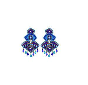 Embroidery Beaded Earring Solid Quality Handmade Product for <b>Girls</b> and Women Wedding Use Classic Design Earring Handmade Product - Product Image 4