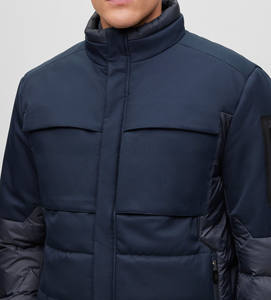 Chaqueta de Invierno de Lujo para Hombre, Corta, Acolchada, con Cremallera, Estilo Burbuja, Fabricante Personalizado - Product Image 3