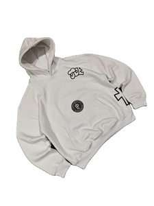 Conjunto de Sudadera con Capucha para Hombre, Personalizada, de Algodón Grueso, con Estampado de Logotipo, Estilo Holgado y Pesado - Product Image 1