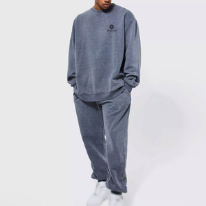 Conjunto Deportivo para Hombre de Primera Calidad con Lavado Ácido, Estilo Casual para el Día a Día con Pantalones Jogger a Juego - Product Image 1