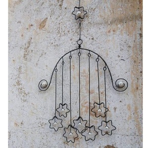 Set of 3 Handmade Wrought Iron Christmas <b>Hanging</b> Ornaments With Custom Design Modern Style for Home Holiday Decoration - Product Image 2