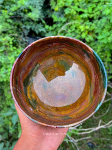 Cuenco de Jaspe Oceánico Natural Tallado y Pulido, Colorido, Figura de Piedra Preciosa Curativa, Cuenco de Ágata Elegante para Decoración del Hogar - Product Image 6