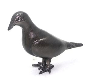 Sculptures de pigeons en aluminium faites à la main de designer antique Style moderne revêtement de finition noir mat décoration de table en vrac en gros - Product Image 3