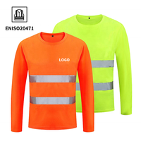Camisas de Trabajo de Secado Rápido de Poliéster de Alta Visibilidad Reflectantes para Uniformes de Seguridad en Construcción, Puerto, Fábrica, Taller, Aeropuerto, Trabajadores, Ingenieros