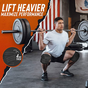 ผ้าพันเข่าแบบปรับได้สำหรับกีฬา ฟิตเนส บรรเทาอาการปวด และช่วยในการฟื้นตัว ผ้าพันเข่าที่ทนทาน - Product Image 5