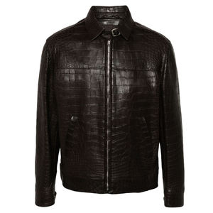 Veste en similicuir texturé haut de gamme à coupe confortable pour les amateurs de mode Finition de surface lisse et élégante par Zimvi Sports - Product Image 1