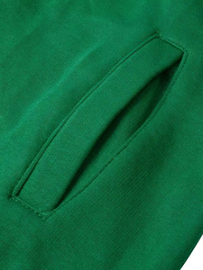 Women's Green Tracksuit Full Sleeve Stand Collar Zipper <b>Sweatshirt</b> And Pants Set With Side Pockets Sporty Casual Autumn Wear - Product Image 6