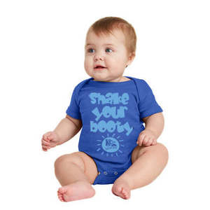 Body para Bebé Color Azul Rey con Estampado Azul, Modelo SHAKE YOUR BOOTY - Product Image 1