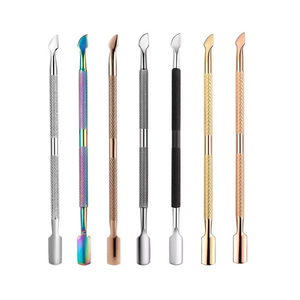 Ensemble de manucure professionnel en acier inoxydable, 4 pièces, poussoir à cuticules, outils d'ongles, par ZACHARY INDUSTRIES - Product Image 2