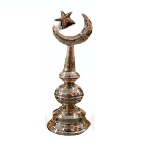 Minarets en laiton faits à la main de haute qualité artisanat arabe de Style religieux avec belle décoration en métal fini polonais - Product Image 6