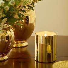 เชิงเทียนโลหะกลมสีทองสำหรับตกแต่งบ้าน,ที่ใส่เทียนหอมงานแฮนด์เมด - Product Image 3