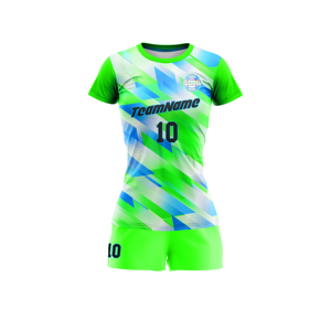 Performance Stretch Women <b>Volleyball</b> Uniform Leopard Pattern Spandex/Polyester Lightweight Fabric Jersey Short <b>Set</b> Athletic - Product Image 2
