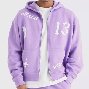 Conjunto Deportivo Personalizable de Algodón 100% con Estampado Puff, Chaqueta con Capucha, Transpirable, Ligero y Elástico para Invierno - Product Image 2