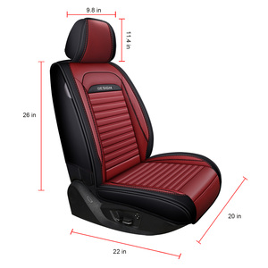 Housse de siège de voiture en similicuir de luxe, ensemble complet, ajustement universel, protection toutes saisons, 10 pièces, accessoires de voiture - Product Image 6