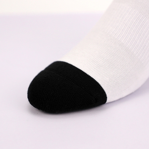 Chaussettes personnalisées imprimées, coton blanc, impression 360°, chaussettes vierges pour sublimation - Product Image 6