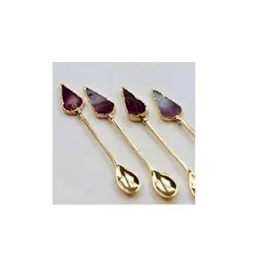 Cuillère en laiton avec poignée en résine, cuillère à cire en laiton pour sceau, grand diamètre de 1.2 pouces pour le produit Offre Spéciale - Product Image 1