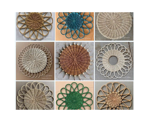 Set de table en rotin fabriqué à la main prix d'usine pour les grossistes-Set de table en rotin durable et résistant à la chaleur parfait pour assiette à manger - Product Image 3