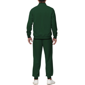 Survêtements décontractés en polyester zippés pour hommes Deux pièces veste et pantalon de survêtement Jogger Sets Athletic Wear Print Men Tracksuit Set - Product Image 4