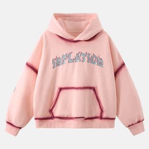 Ropa de hombre de algodón 100% de alta calidad, sudaderas con capucha con hombros caídos, la mejor ropa de calle informal, sudadera recortada de estilo cuadrado de peso pesado - Product Image 1