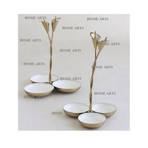 น๊อตเซิร์ฟเวอร์ทรงกลมดีไซน์แฟนซีถ้วยทองเหลืองสีทองทำด้วยมือสำหรับเดทจากผู้ส่งออกที่ดีที่สุดในอินเดีย - Product Image 5