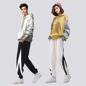 Vêtements de sport décontractés d'hiver en coton unisexe à la mode Pantalon imprimé de jogging de gymnastique avec 2 poches latérales Taille mi-personnalisable Marque privée - Product Image 1