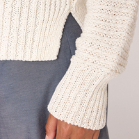 Cárdigan Casual de Lana para Mujer con Logo Frontal, Cuello en V, Manga Larga, Suave, Cálido, Transpirable, Antipilling, de Secado Rápido, para Todas las Estaciones
