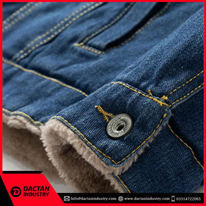 Veste en jean personnalisée de haute qualité pour hommes Veste en jean en coton élégante pour l'hiver Vêtements décontractés OEM vente en gros disponible - Product Image 6
