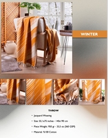 DAFNI BIG PAZAR Couvre-lit en suède tissé jacquard uni teint 100% coton respirant avec pompons 200x230cm Piqué d'été 300g/m